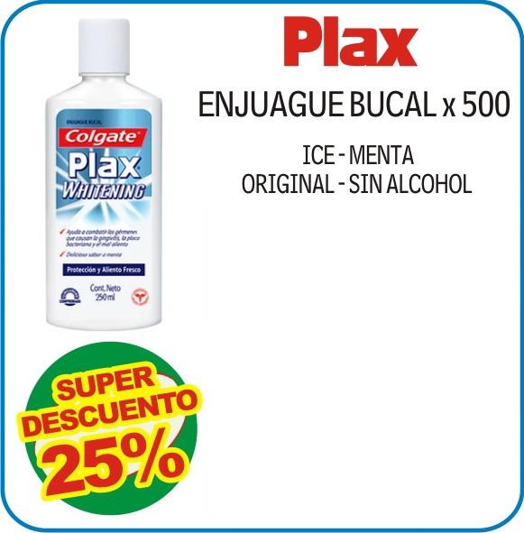 Plax enjuague bucal X500